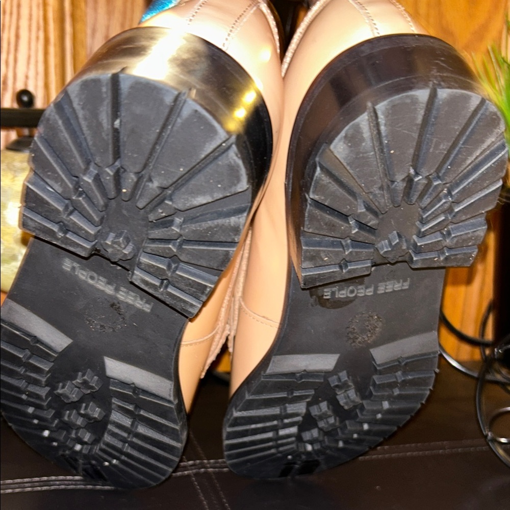 Free People Tan Leather Loafers - Picture 9 of 17